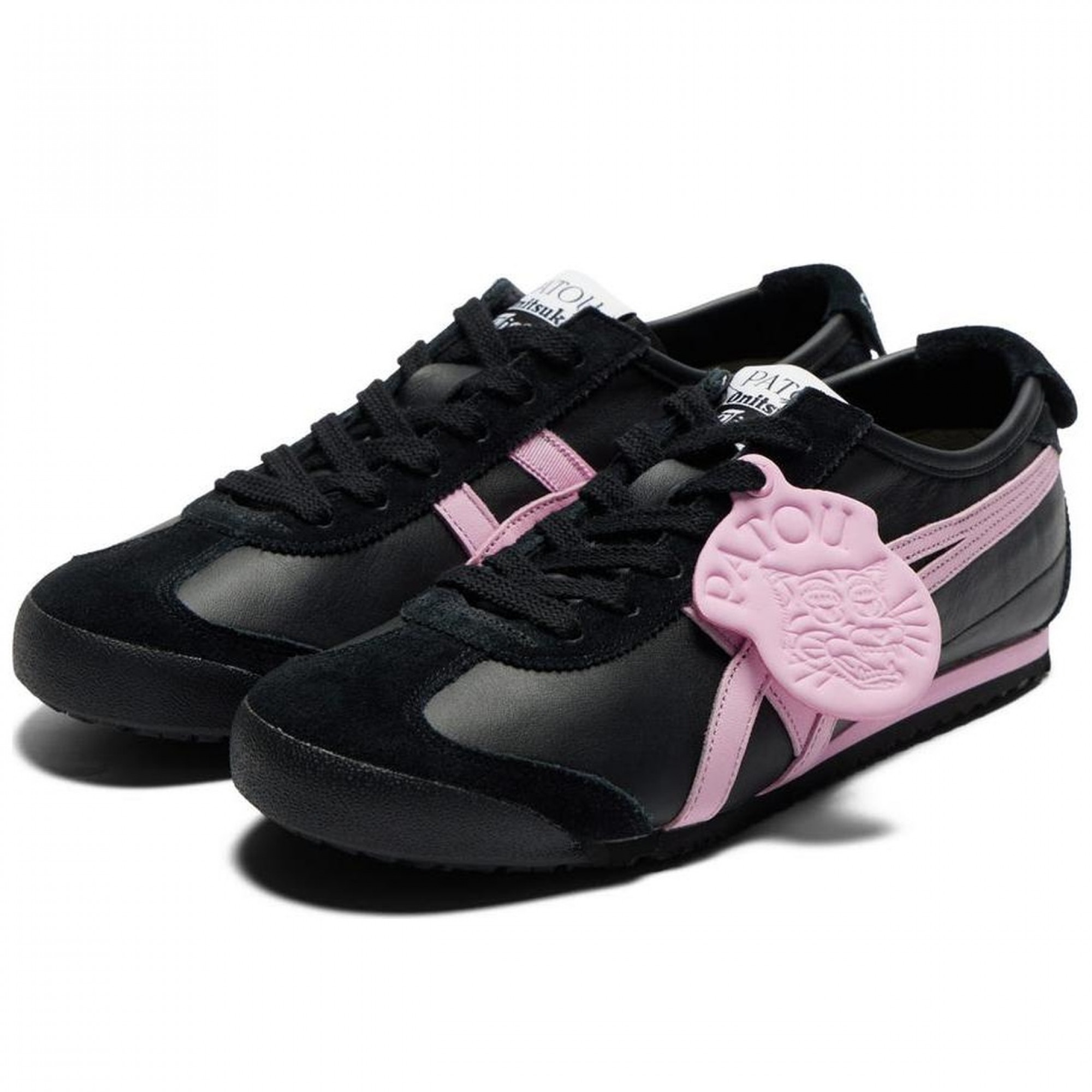 Patou X Mexico 66 Anti Slip Wear Resistant Low Top Casual Shoes Black