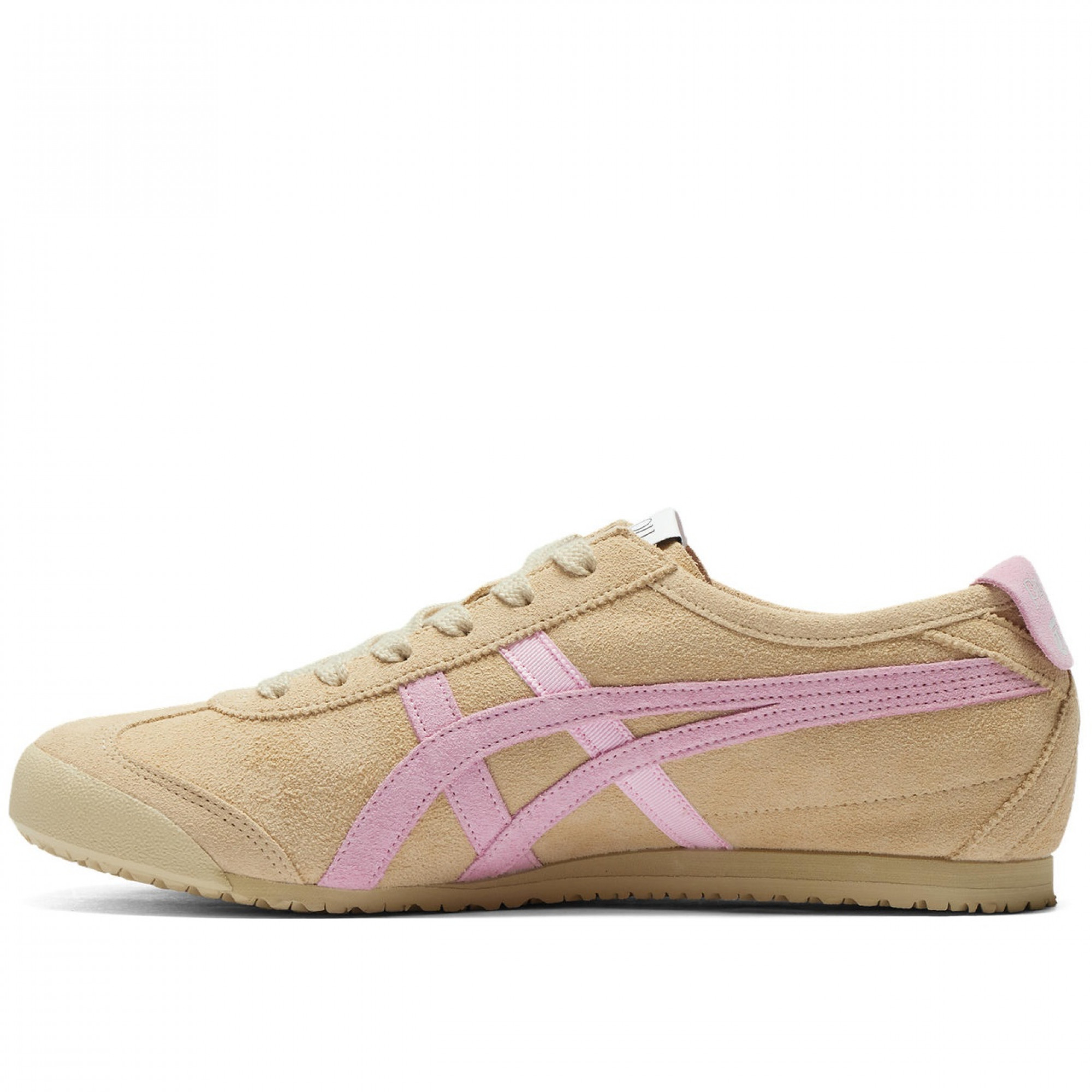 Patou X Mexico 66 Anti Slip Wear Resistant Low Top Casual Shoes Brown Pink