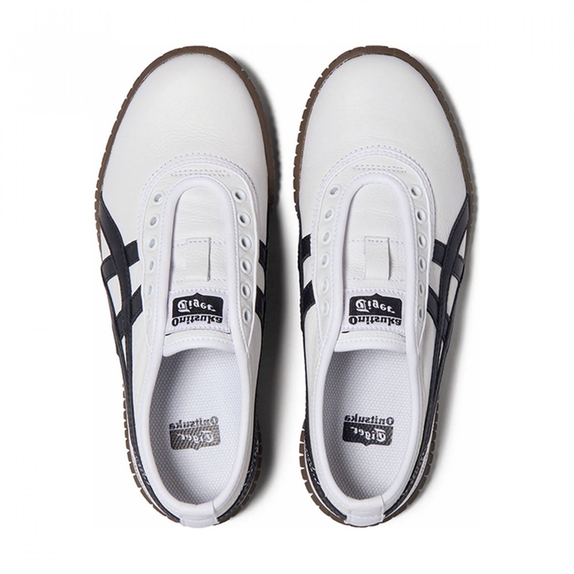 Tsunahiki Slip-On White Black