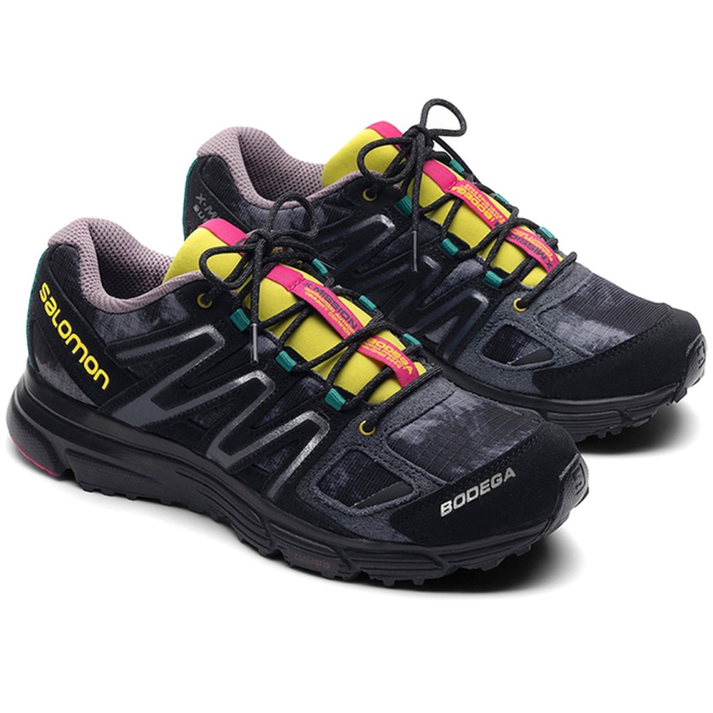 Bodega X Salomon X Mission 4 Suede Black Yellow
