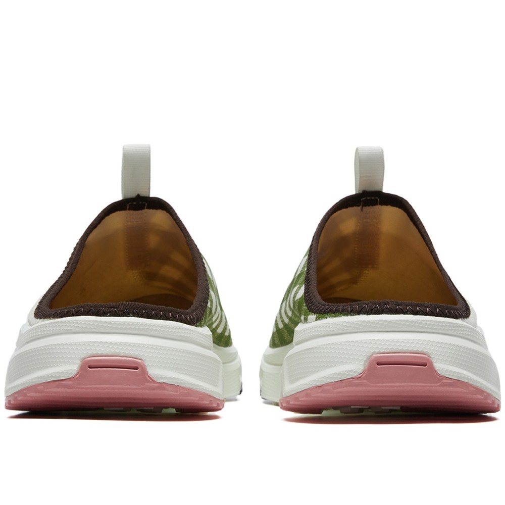 Rx Slide 3 0 Quiet Closed Toe Slippers Unisex White Green