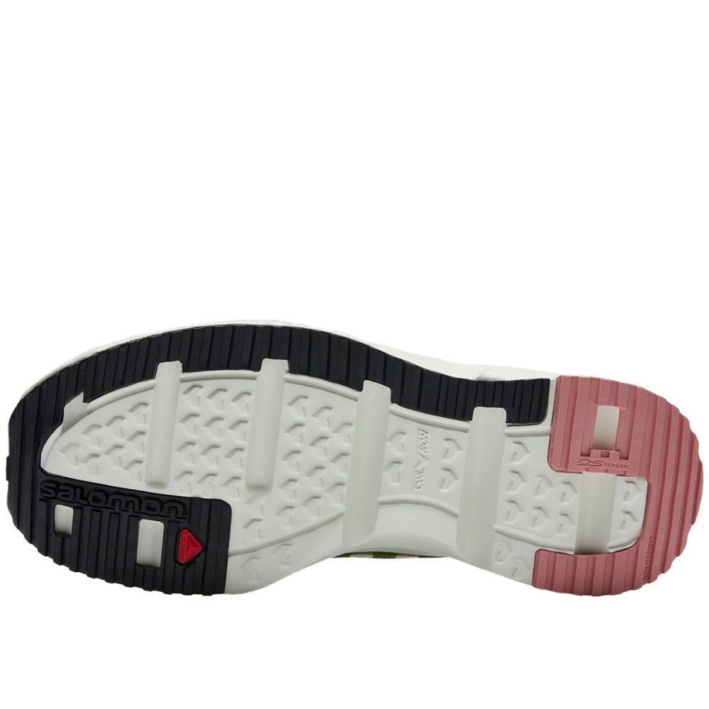 Rx Slide 3 0 Quiet Closed Toe Slippers Unisex White Green