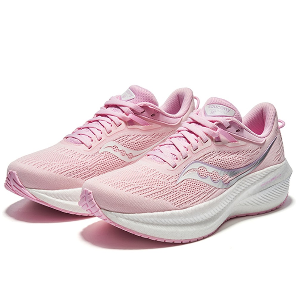 Triumph Victory 21 Cushioning Lightweight Low Top Running Shoes Women S Pink
