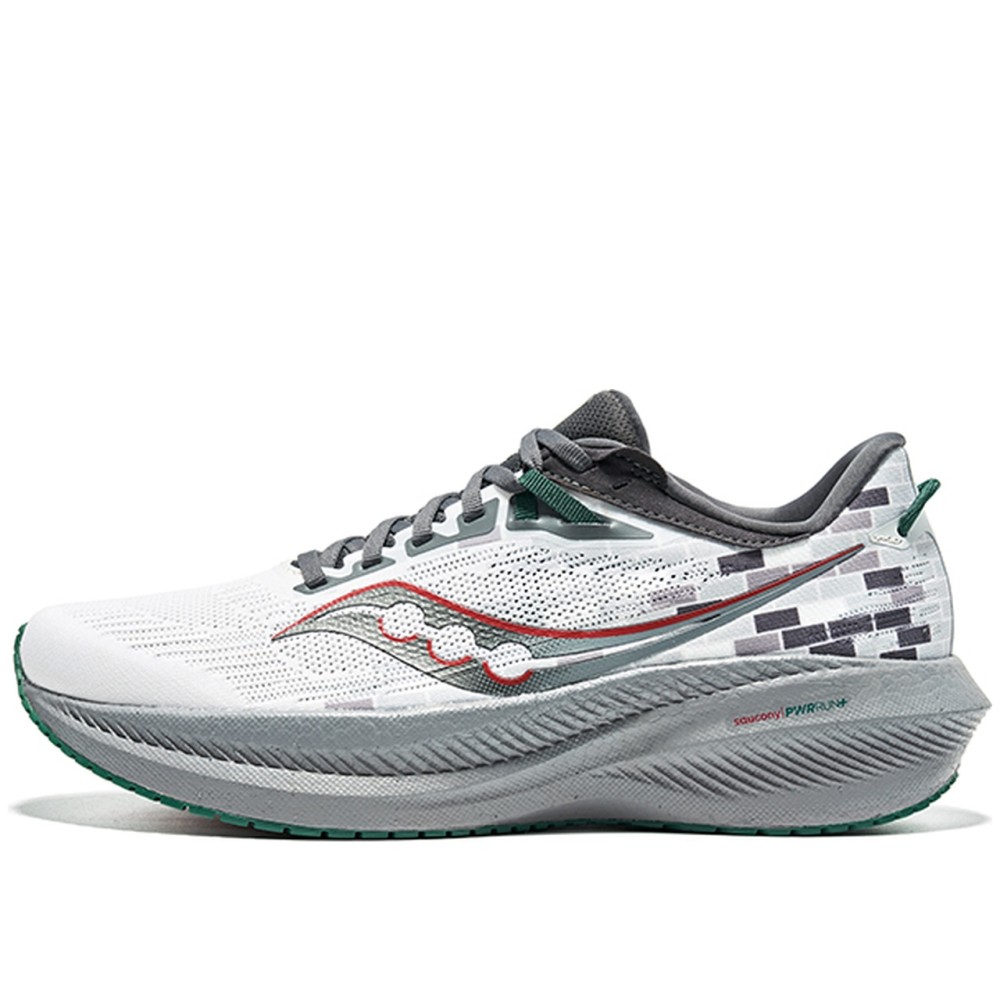 Triumph 21 Cushioning Abrasion Resistant Breathable Low Top Casual City Commute Running Shoes Unisex Gray Green