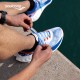 Endorphin Pro 4 Cushioning Anti Slip And Wear Resistant Low Top Carbon Plate Running Shoes Unisex White Blue