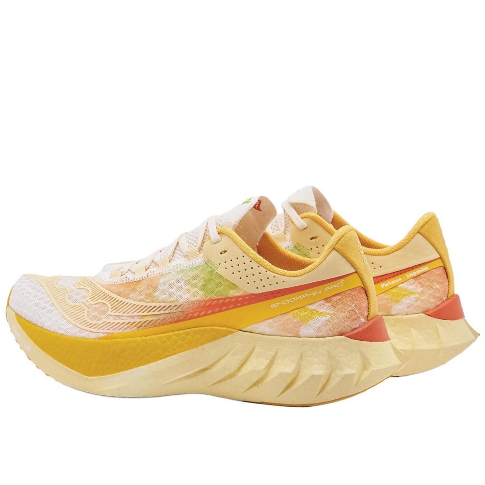 Endorphin Pro 4 Cushioned Slip Resistant Low Top Running Shoes Men S Beige Yellow
