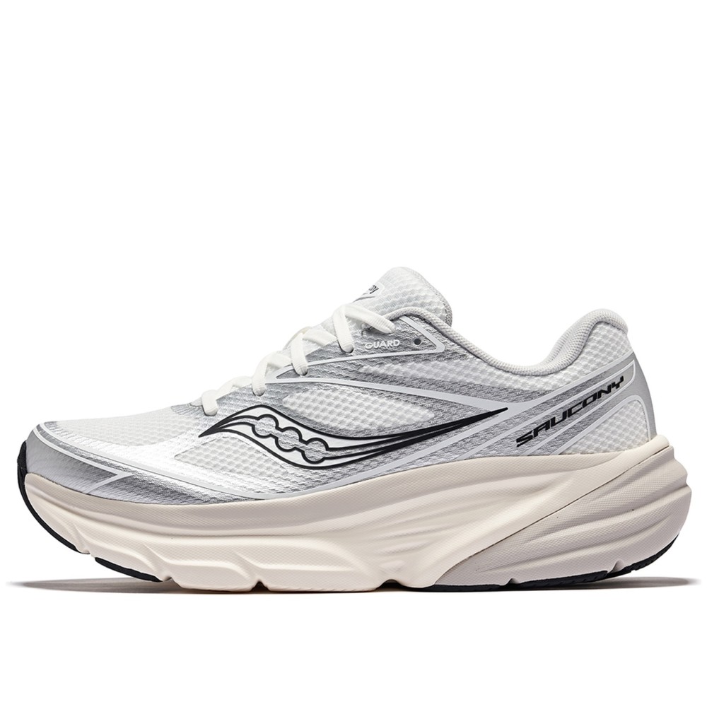 Guard Amr Coverage Slip Resistant And Abrasion Resistant Low Top Running Shoes Unisex White Silver Black