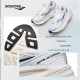 Guard Amr Coverage Slip Resistant And Abrasion Resistant Low Top Running Shoes Unisex White Silver Black
